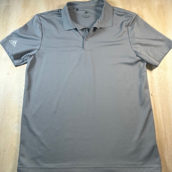 adidas Other - Adidas Primegreen Mens Gray Short Sleeve Performance Golf Polo Shirt Size L